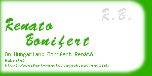 renato bonifert business card