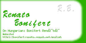 renato bonifert business card
